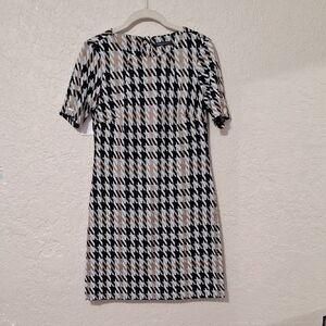 Tommy Hilfiger Black and White Houndstooth Mini Dress